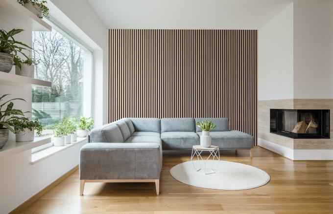 Wood4Wall paneel in een woonkamer